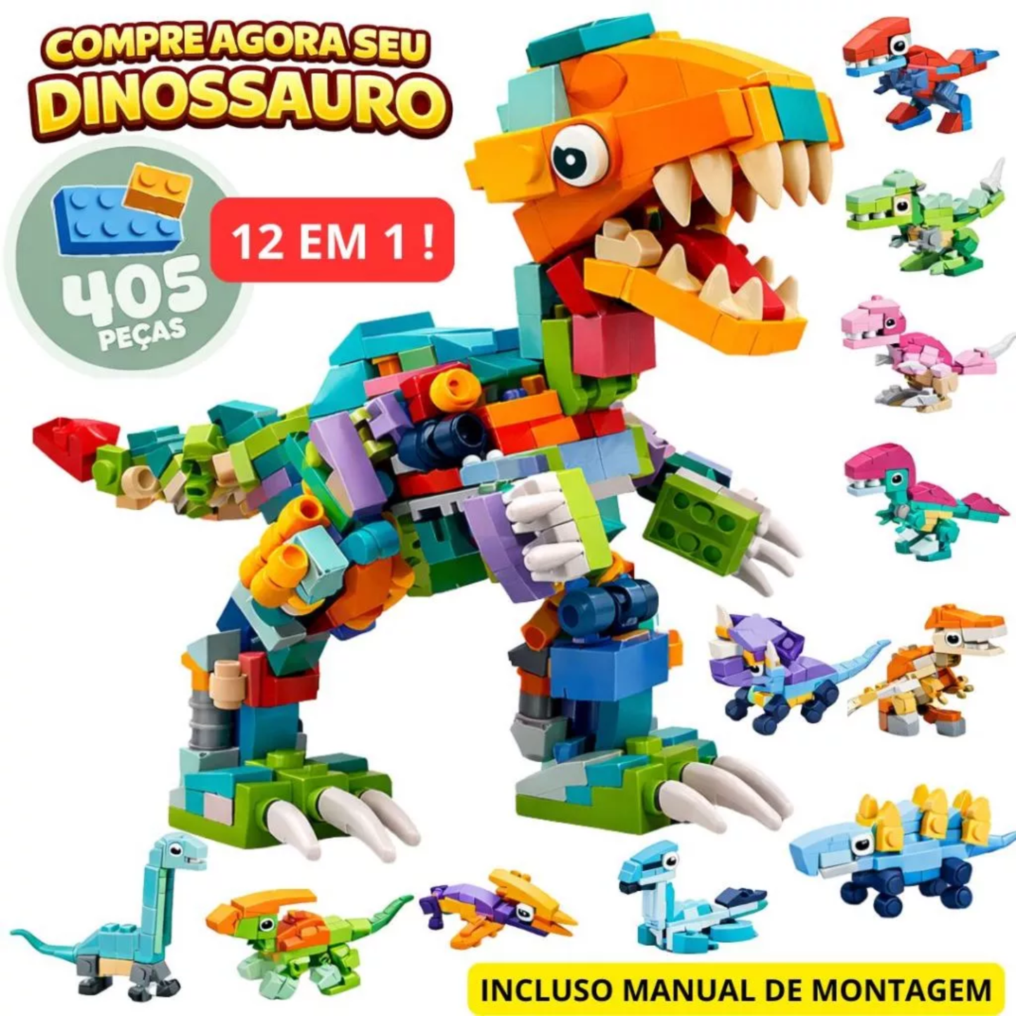 Super Kit Dinos 12 em 1