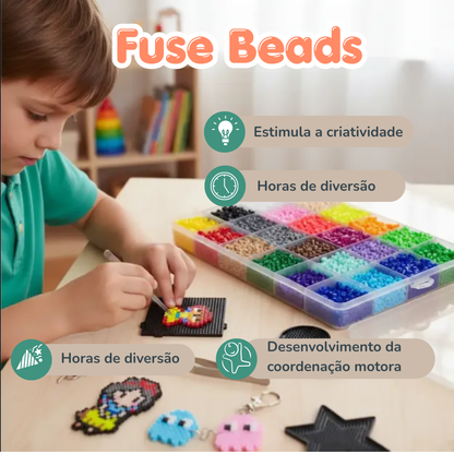 Fuse Beads - Kit de Miçangas para criar Pixel Art