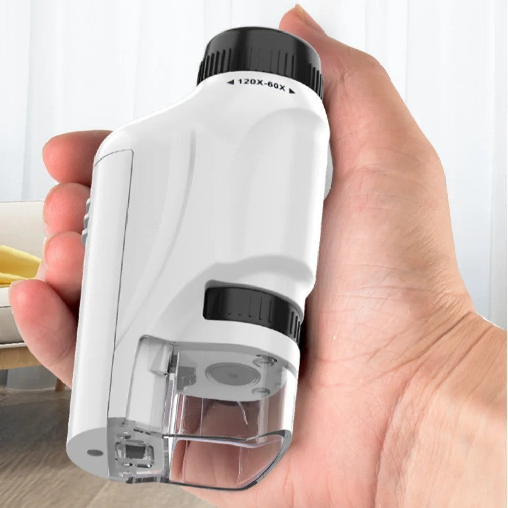 Microscópio Explorador Kids: O Mundo Invisível na Palma da Mão