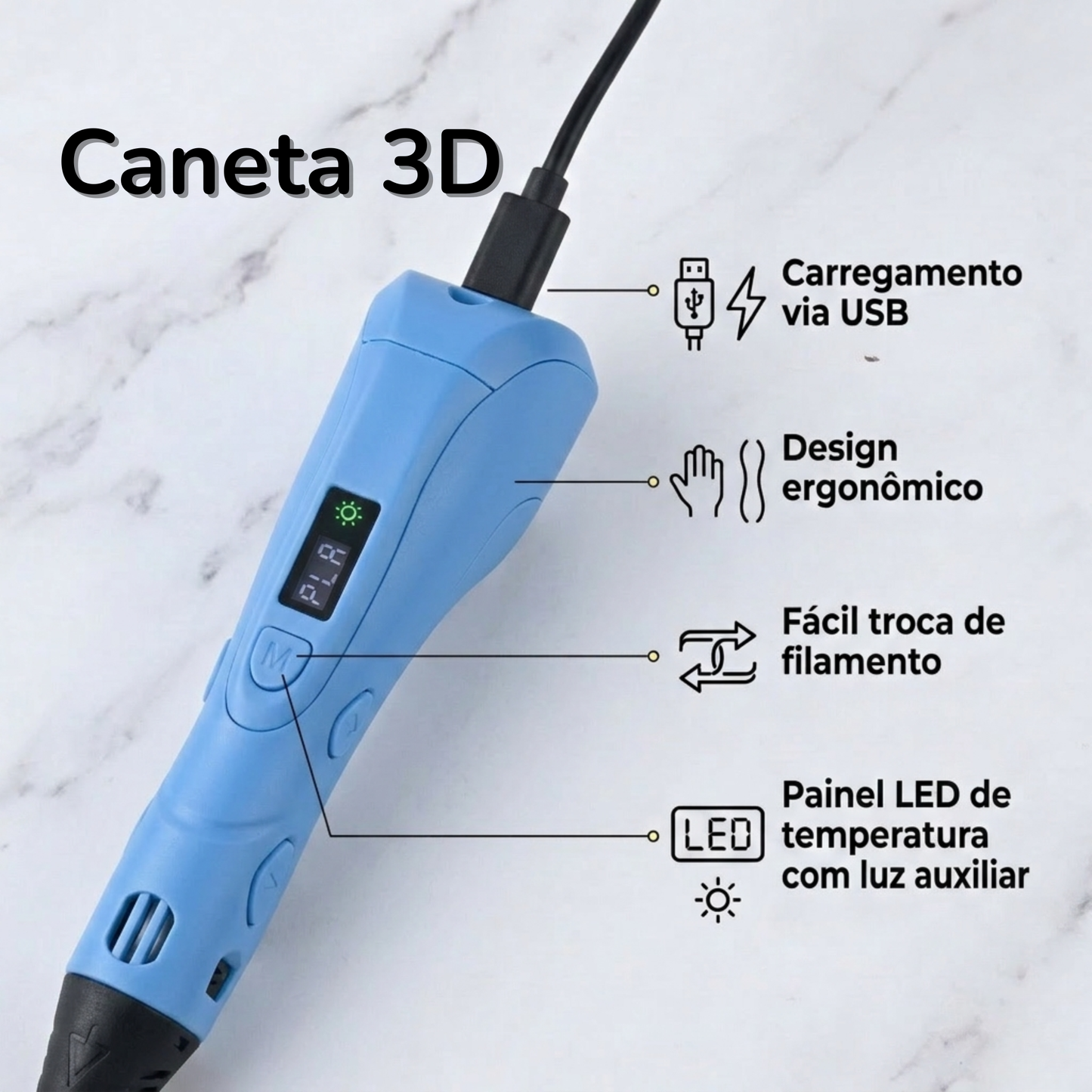 Caneta Mágica de Impressão 3D
