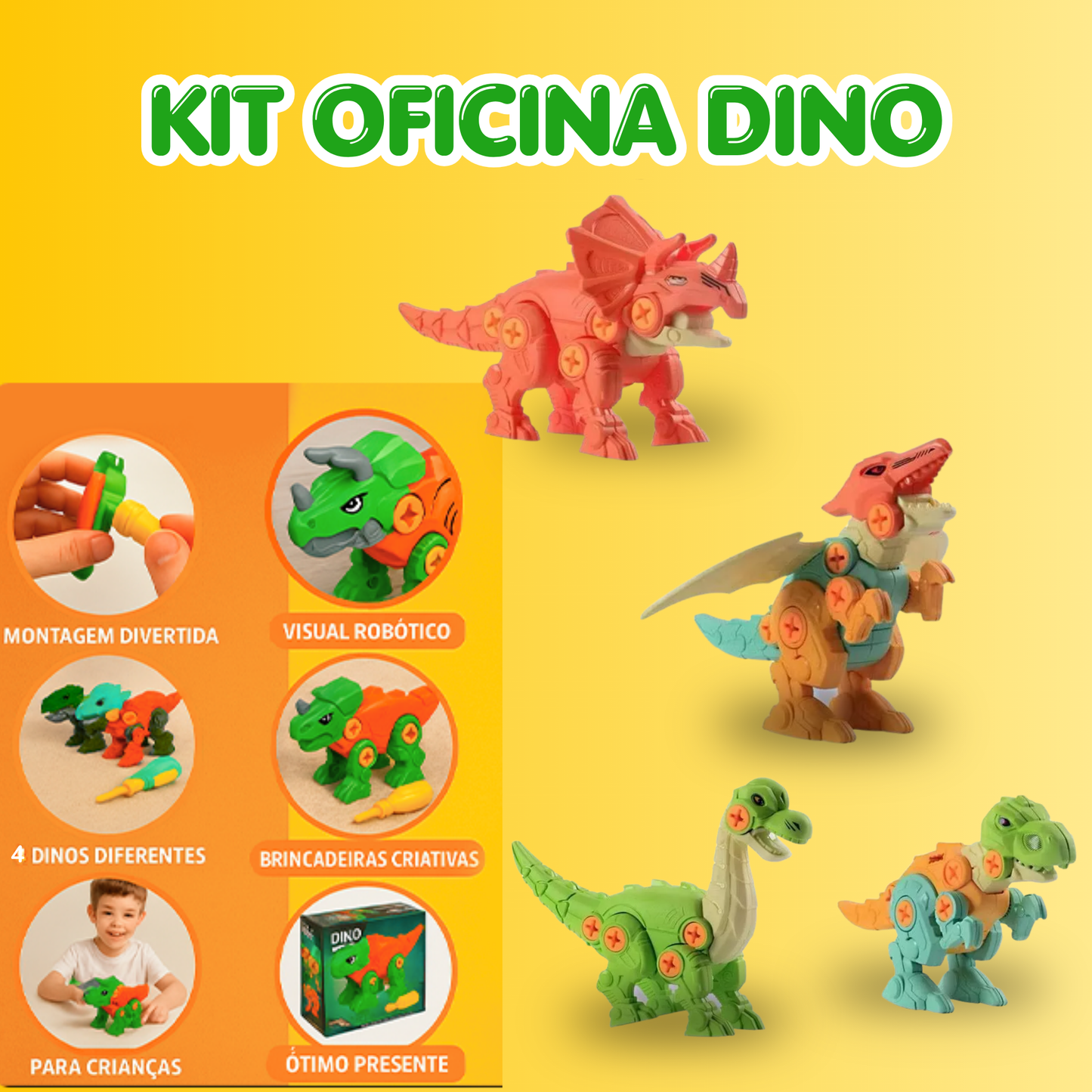 Kit Oficina Dino