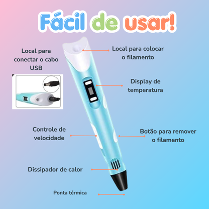 Caneta Mágica de Impressão 3D