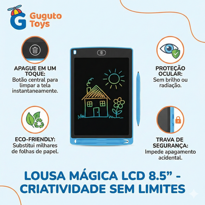 Lousa Mágica LCD - Tablet LCD 8.5 Polegas - Escreva, Pinte e Desenhe!